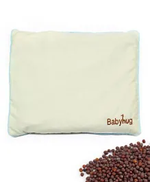 Babyhug Rai (Mustard) Seed Filling Rectangle Pillow - Light Yellow