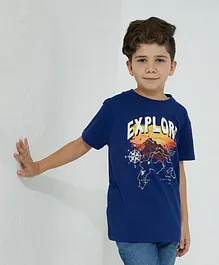 Aeropostale Explore Graphic T-Shirt - Blue