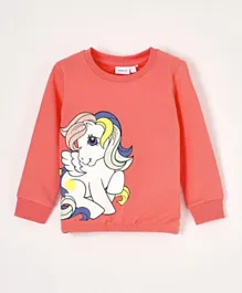 Name It Unicorn Sweatshirt - Georgia Peach