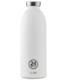24 Bottles Clima Double Walled Insulated Stainless Steel Water Bottle Ice White - 850mL