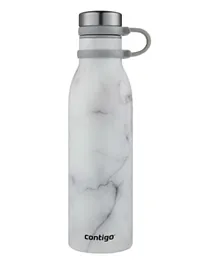 Contigo Matterhorn Vacuum Insulated Bottle White Marble - 590mL