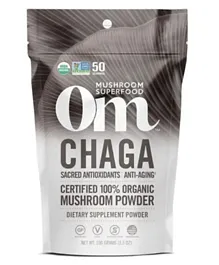 OM MUSHROOM Chaga Organic Mushroom Powder - 100g