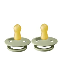 Bibs Pacifier Size 1 Baby Colour Twin Packs Sage - Pack of 2