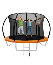Myts Trampoline Bounce And Jump For Kids & Basket Ball Hoop -  8 Feet
