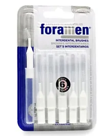 Foramen Interdental Brush Straight Extra Thin - Pack of 6
