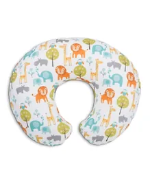 Chicco Boppy Peaceful Jungle Pillow With Cotton Slipcover - Multicolour