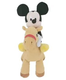 Disney Plush Mickey On Camel Toy - Height 17.78 cm
