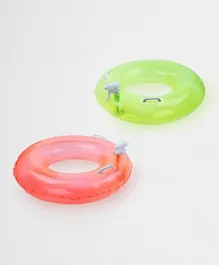 Sunnylife Pool Ring Soakers Citrus/Neon Coral - Set Of 2