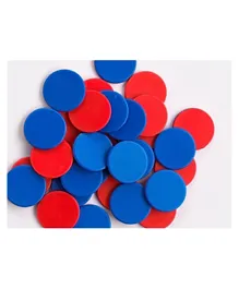 Edx Education 2 Colour Counters Red & Blue  - 200 Pieces