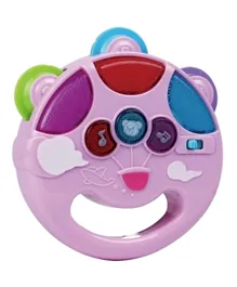 Kaichi Baby Rattles with Light And Music Hand Bell - Pink