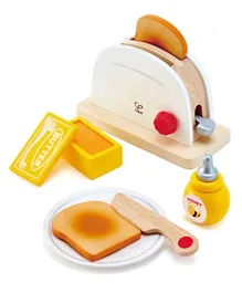Hape Wooden Pop Up Toaster Set - Yellow