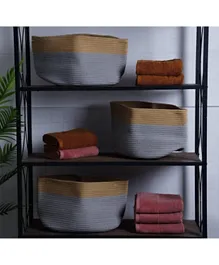 PAN Home Amador Decorative Basket Brown and Grey - 3 Pieces