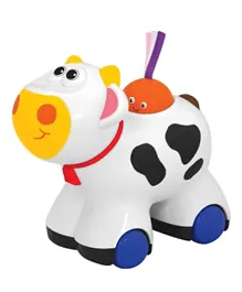 Kiddieland Push N Go Moo Moo Cow Toy - Multicolor