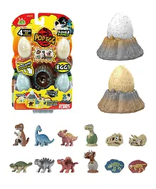 Baybee Dinosaurs Planet Pop Egg Toys with Volcanic Terrain Pedestal Roaring Adventure