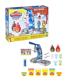 Play-Doh Kitchen Creations Drizzy Ice Cream Playset and 6 Non-Toxic Play-Doh Colors