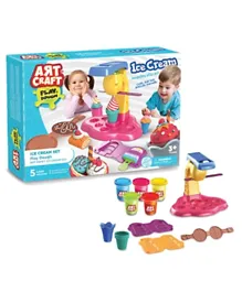 DEDE Toys Art Craft Ice Cream Set Play Dough 280 Gr - Multicolor