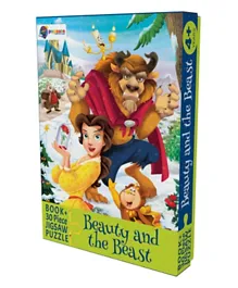 Beauty and the Beast 30 Piece Jigsaw Puzzle With Reading Book - English