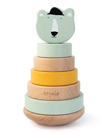 Trixie Wooden Stacking Toy Mr Polar Bear - 7 Piece