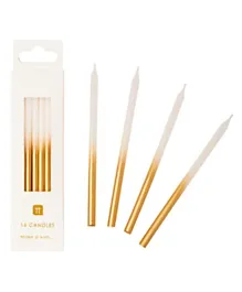 Talking Tables EID Luxe Gold Ombre Candle - 16 Pieces