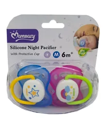 Momeasy Silicone 3 Night Pacifiers - Assorted