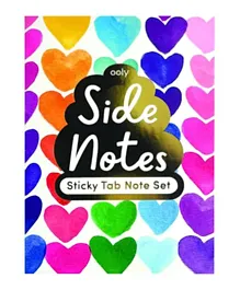 Ooly Side Notes Sticky Notes Tab Sets - Rainbow Hearts