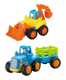Hola Friction Power Cars Construction Vehicles Toy Set - 4 Pieces