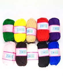 Craft Acrylic Wool Yarn Pack of 1 Assorted Small - Multicolor