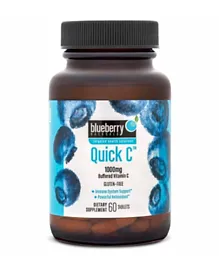 Blueberry Naturals Buffered Quick C 1000 mg Tablets - 60 Pieces
