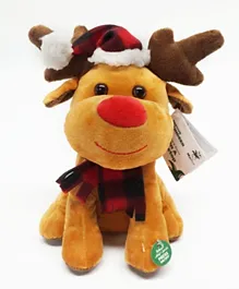 Mad Toys Festive Reindeer Sing And Dance Christmas Plush Toy - 22 cm