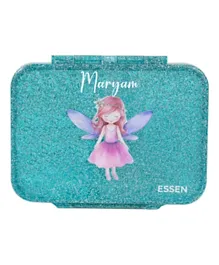 Essen Personalized Tritan Bento Lunch Box – Teal Glitter Fairy