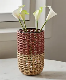 HomeBox Splendid Metal Wired Cylindrical Vase
