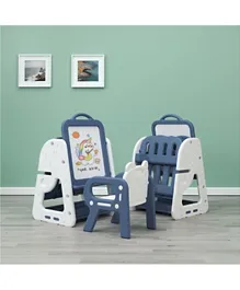 Adjustable Height Drawing Board & Chair Set, 3y+, Foldable & Portable, Develops Skills