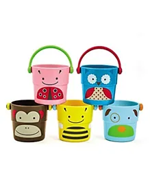 Skip Hop Zoo Stack & Pour Buckets - Pack of 5