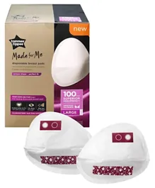 Tommee Tippee Made for Me Daily Disposable Breast Pads Large Size - Pack of 100