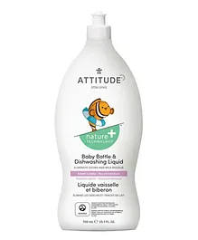 Attitude Baby Bottle & Dishwashing Liquid Sweet Lullaby - 700mL
