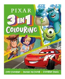 Pixar: 3-In-1 Colouring Book - English