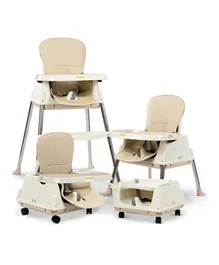 BAYBEE 4 in 1 Baby High Chair - Beige