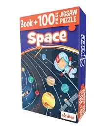 Space Book & Jigsaw Puzzle - English