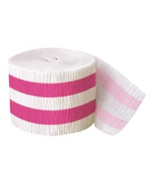 Unique Striped Streamers Hot Pink - 9 Meters