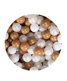 Ezzro Golden Balls Mix 200 Golden, 100 White, 100 Pearl - 400 Pieces