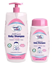 Cool and Cool Baby Shampoo 500 ml   Free 250 ml - Pink
