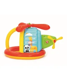 Bestway Inflatable Fisher-Price Helicopter Pit Kids Centre with Multi-Coloured Play Balls