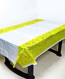 Italo Disposable Birthday Party Table Cloth  Smiley Printed - Multicolor