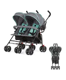 Hababy Flexi Twin Stroller - Grey