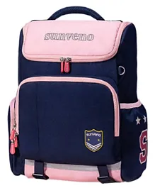 Sunveno School Bag Blue and Pink - 14 Inches