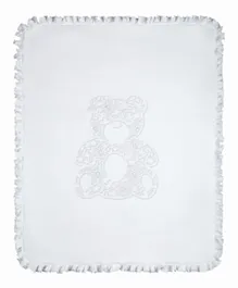 Sofija Kosmatek Layette Baby Blanket - White