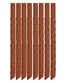 Nuuroo Ada Silicone Straw Caramel Cafe - Pack of 8