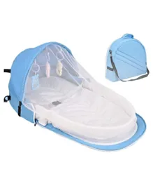Sunbaby Multi-Function Portable Baby Bed with Mosquito Net - Blue