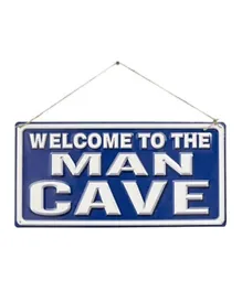 La Hacienda Welcome to the Man Cave - Embossed Steel Sign Board