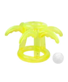 Sunnylife Inflatable Float Away Basketball Set Tropical - Neon Lime